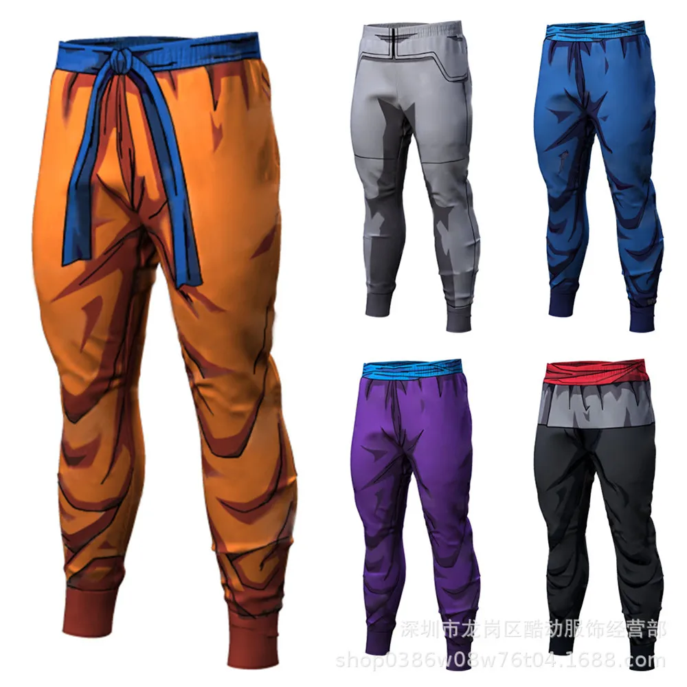 COSPLAY Dragon Ball Pants Compression Trousers Fitness Quick Dry Pant