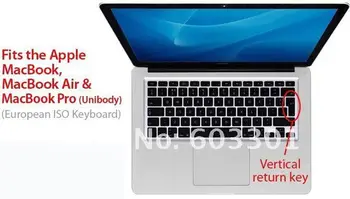

100pcs/lot Keyboard Protector for Macbook Pro 13.3" 15.4" and 17" EU version with Spanish language printing, accept mix color