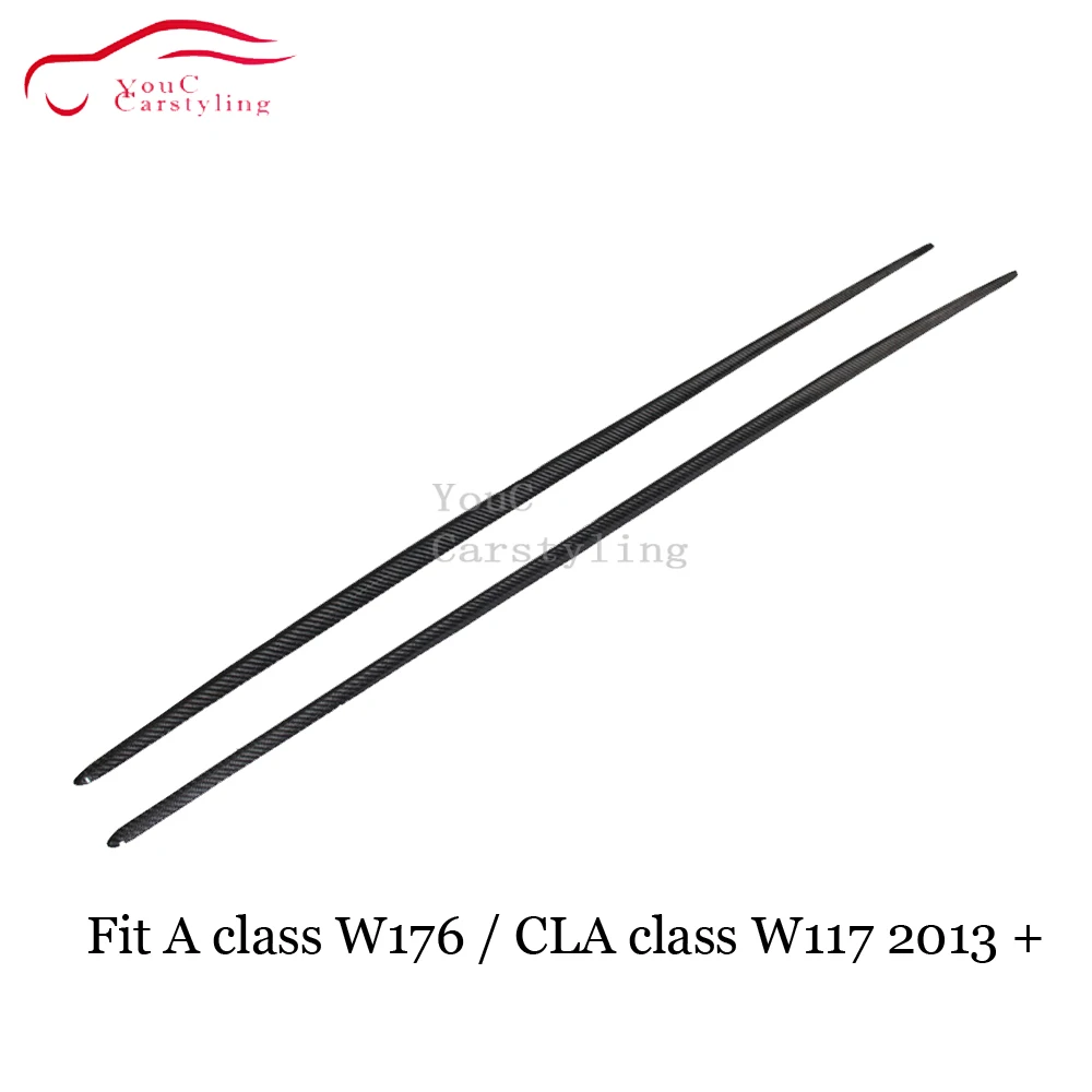 Боковая юбка из углеродного волокна в стиле OEM бампер для Mercedes A Class W176 CLA W117 A45 CLA45 AMG