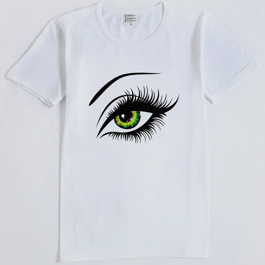 

Fashion Eyelash Femme Summer Harajuku Tahirt Tops Eye printing T shirt Funny Casual Short Sleeve T-shirt Women Clothes