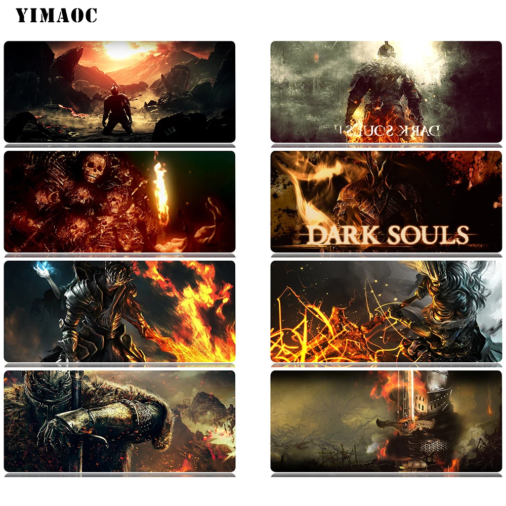 

YIMAOC Dark Souls Mouse Pad Computer Mousepad Anti-slip Natural Rubber Gaming Mouse Mat 30x60 cm