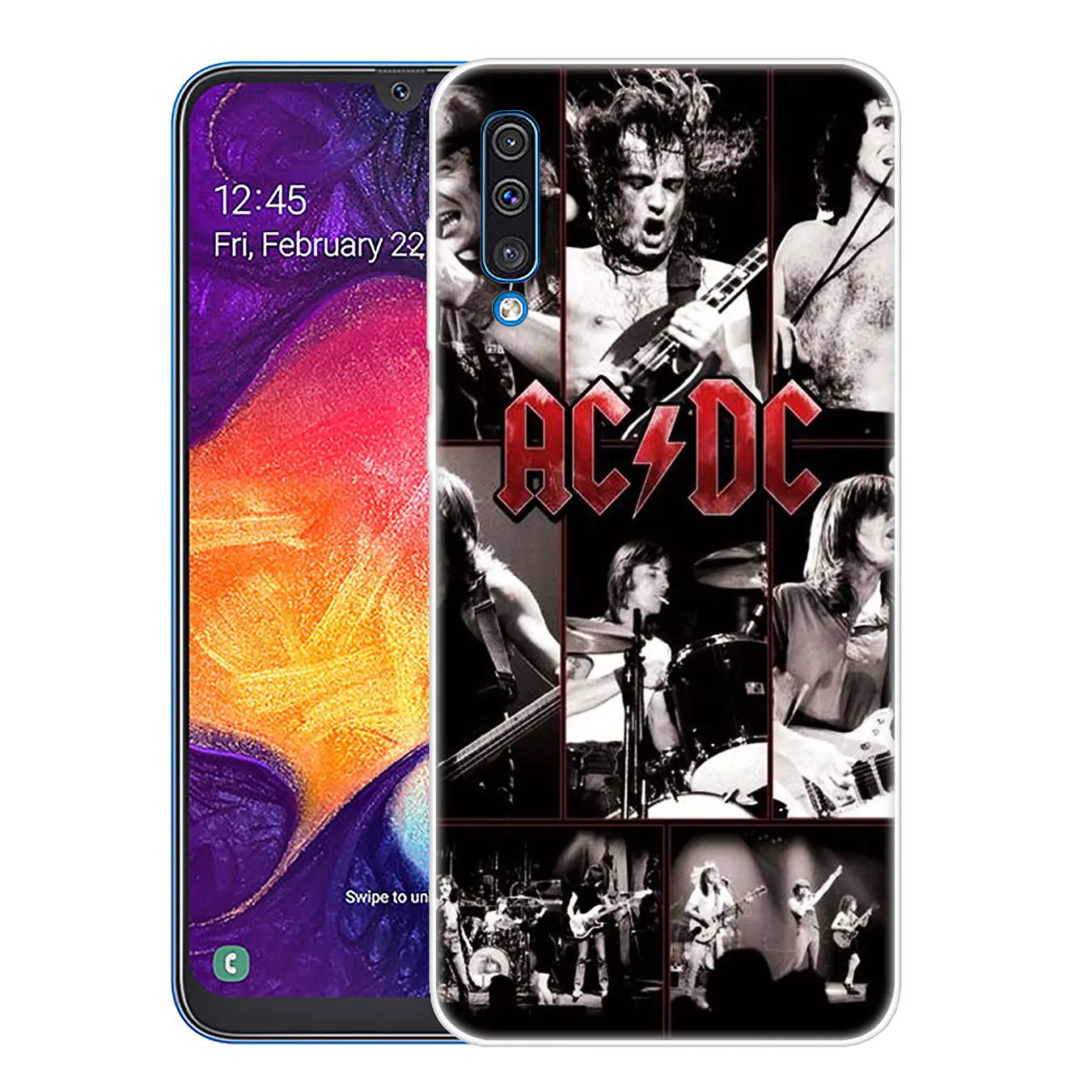 Lavaza ac dc плакат ACDC Малкольм молодой жесткий чехол для телефона для samsung Galaxy A10 A20 A30 A40 A50 A60 A70 M40 M30 M20 M10 A20e крышка