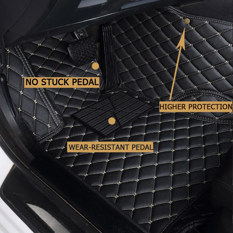 leather car floor mats for Bmw X5 E53 E70 2004 2013 2014 2016 2017 2018