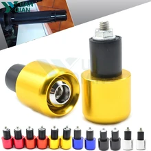 7/822mm CNC Universal Motorcycle Handlebar Grip Ends Weights Anti Vibration Silder Plug for Honda Yamaha Kawasaki Suzuki BWM 1 pair 7 8 22mm motorcycle handlebar ends weights plug slider bike handlebar grips ends universal for kawasaki zzr600 zx6r zx63