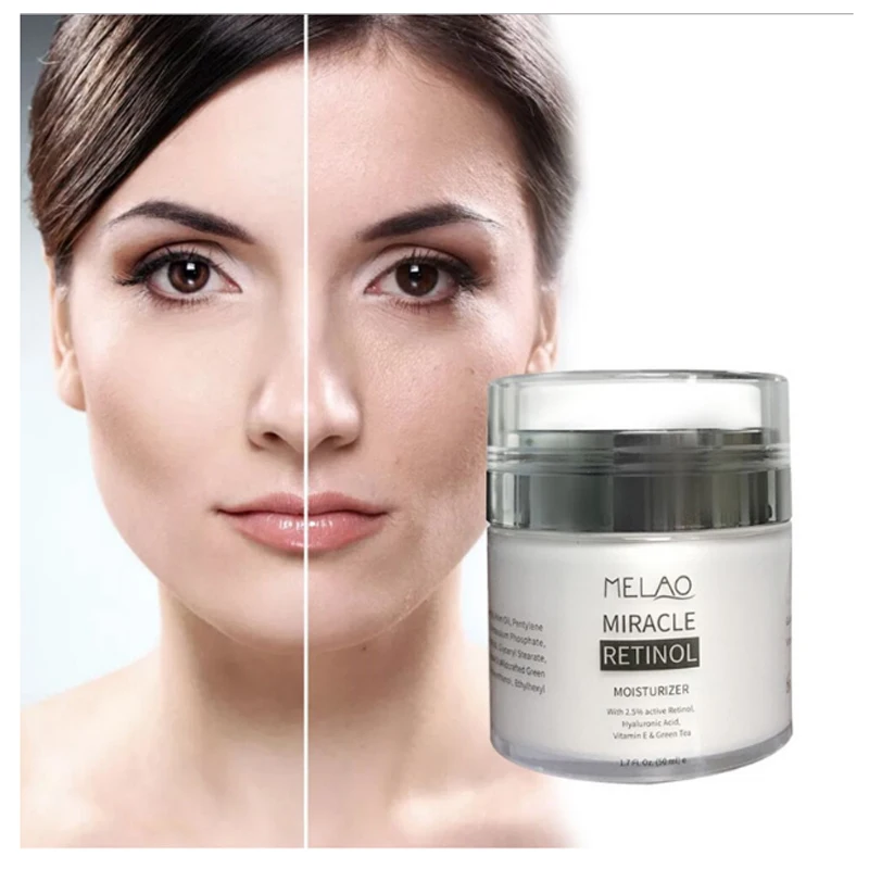 

50g MELAO 2.5% Retinol Cream Face Moisturizer Anti Aging Active Hyaluronic Acid & Vitamin E Deep Moisturizing Skin Whitening E