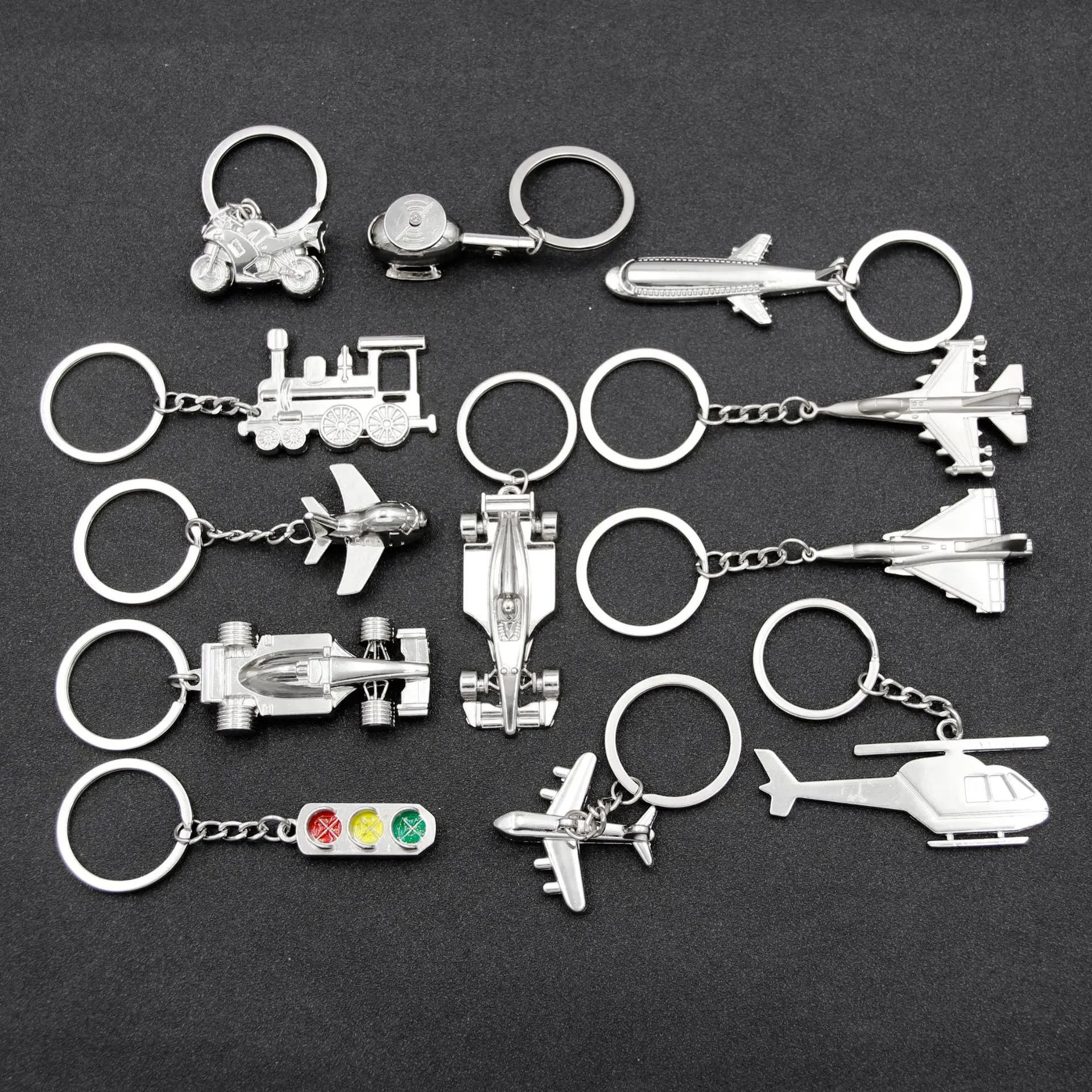 

Popular 1 piece Keyring Mini Air Plane Metal Alloy CAR Keychains Creative Gift