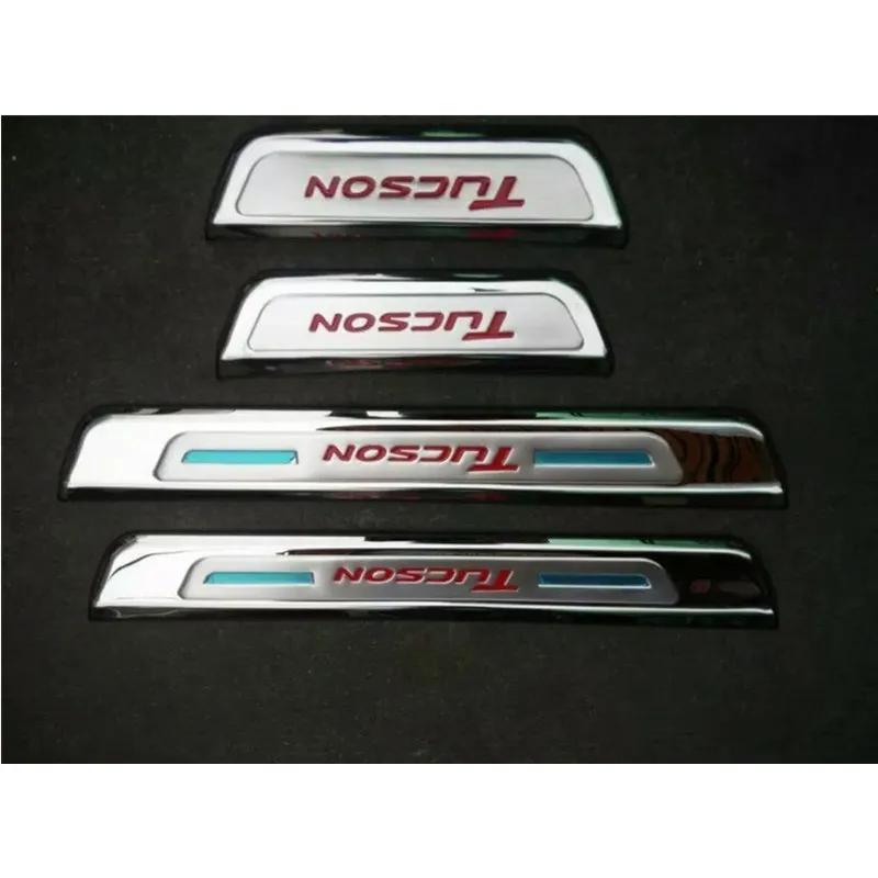 

ACCESSORIES FIT FOR 2015 HYUNDAI TUCSON DOOR SCUFF SILL PANEL STEP PLATE COVER