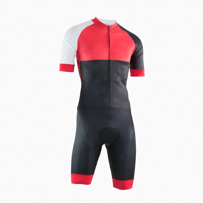 Мужской костюм для велоспорта Триатлон Speedsuit Trisuit все в одном короткий рукав Speedsuit Maillot Ciclismo комплект одежды