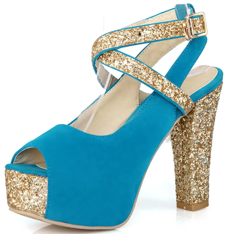 sequin sandals heels