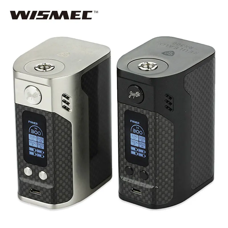 

Original Wismec Reuleaux RX300 TC Mod Box 300W Carbon fiber MOD VW/TC-Ni/TC-Ti/TC-SS/TCR Mode vape box mod vs Drag 2