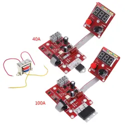 100A/40A двойной импульсный энкодер точечной сварки сварочный аппарат Управление током времени