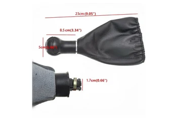 SPEEDWOW Car Gear Shift Knob 5 Speed PU Leather Shifter Stick With Dustproof Cover Shifter Lever For VW Golf R32 Bora MK4 Jetta SPEEDWOW Car Gear Shift Knob 5 Speed PU Leather Shifter Stick With Dustproof Cover Shifter Lever For VW Golf R32 Bora MK4 Jetta