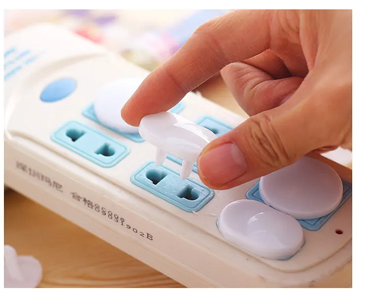 Euro Standard Children Electrical Safety Protective Socket Cover Cap Two Three Phase 10PCS/Set For Kids