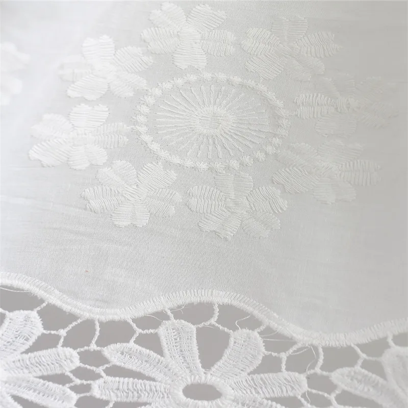 Бесплатная доставка Качественные трубка вышивка CottonDouble LayerShades кружева кофейная