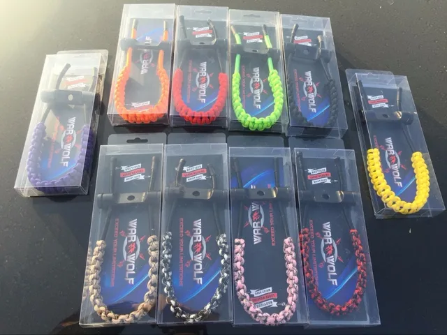 US $7.01 10 Colour Top Quality Archery Bow Compound Bow Adjustable Braided Parachute Cord Bow Wrist Sling Bo