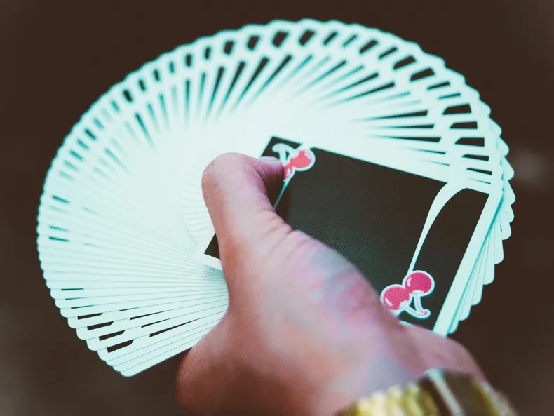 Казино Cherry V3 черный игральные карты для покера Размеры палуба USPCC пользовательские Limited герметичный магический реквизит