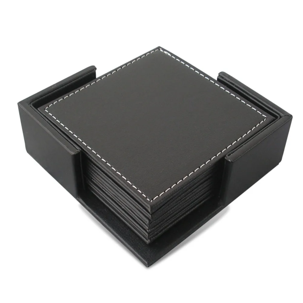9 Pieces Office Desk Organizer Set Pen Stationery Holder Mouse Pad Tissue Boxes Ashtray Document Rack Drawer Desk Mat