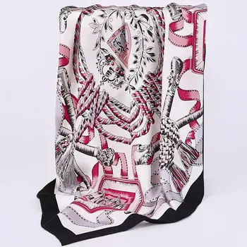 

Rope & Belts Print 100% Twill Silk Scarf Wraps Shawl 35" X 35" Fashion Clothing Accessory