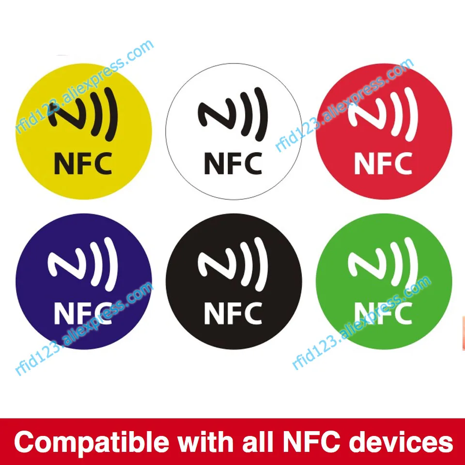 NFC Ntag213 тег Стикеры 13 56 МГц NTAG 213 универсальная Этикетка RFID ключ с 144 байта