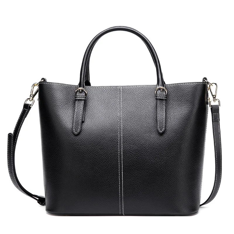 

Women Genuine Leather Shoulder Bag Female Fashion Trapeze Bag Ladies Famous Brands Crossbody Bags Bolsas Grandes Para Mujeres