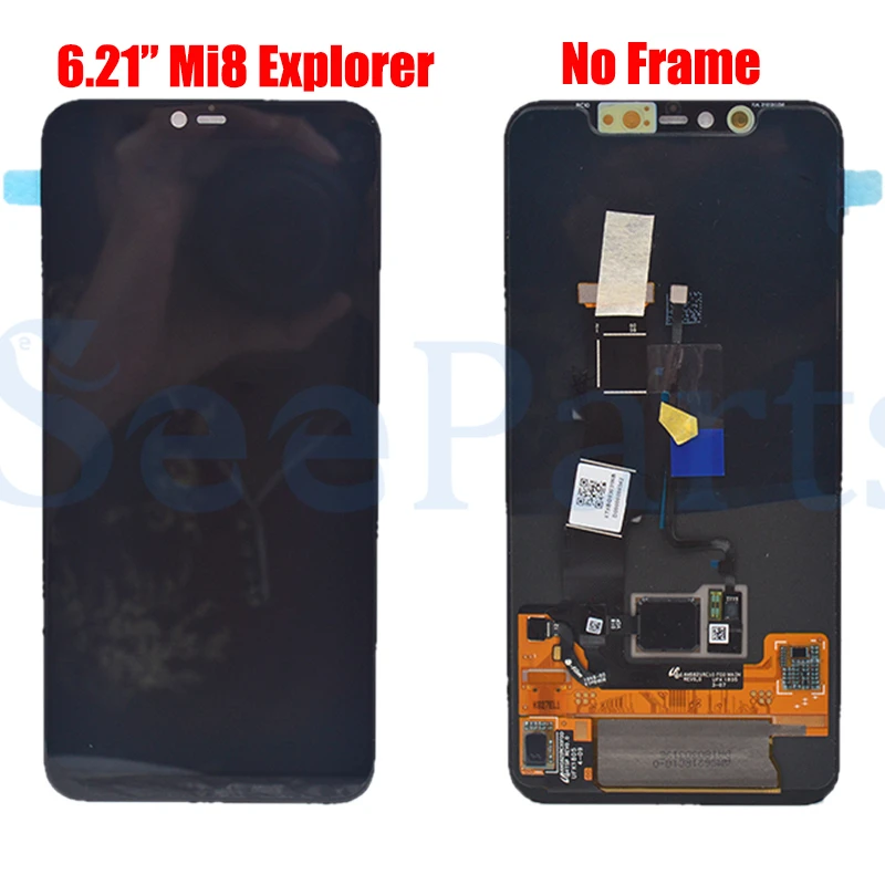  Super Amoled LCD For Xiaomi Mi8 Explorer LCD Display Digitizer Touch Screen Replacement For Xiaomi 