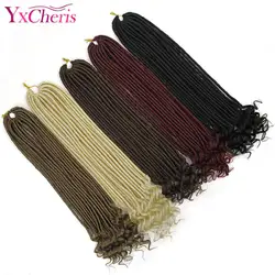 YxCheris богиня искусственная Locs вязанная косами канекалон синтетических плетение волос 18 дюймов 24 пряди волос оптом дреды