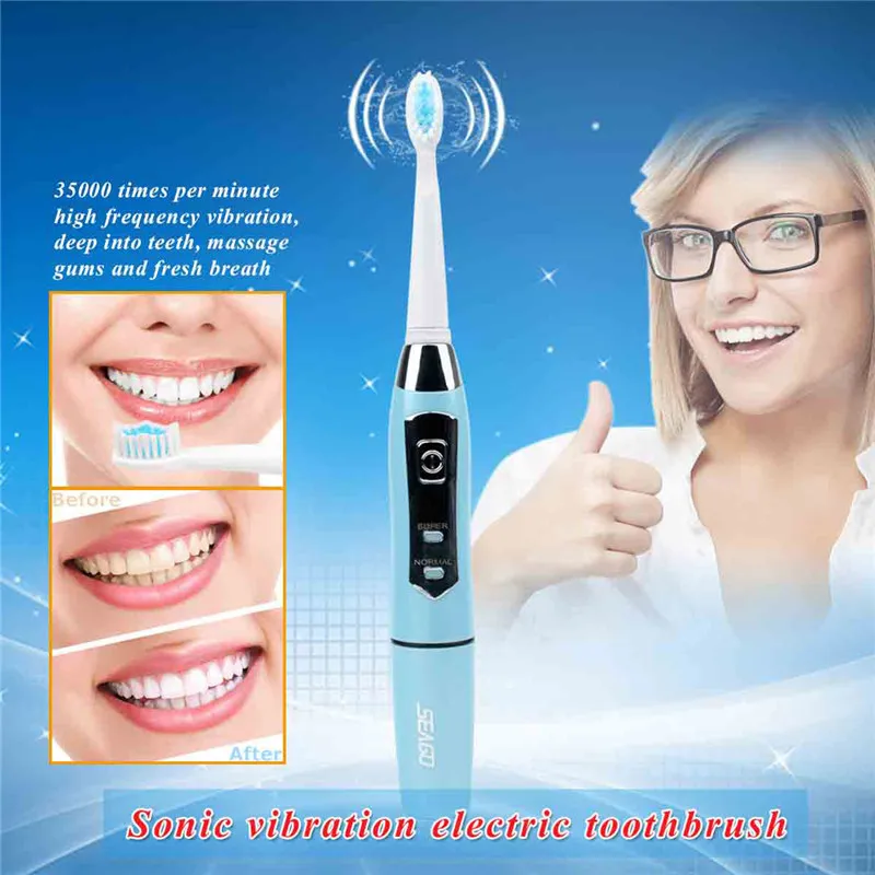 Electric Toothbrush Waterproof Sonic Vibrati