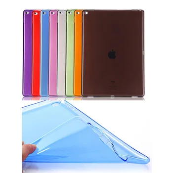 

Good Quality For Apple iPad Pro 12.9 Soft TPU Rubber Transparent Back Cover Protective Skin Case 200PCS/Lot