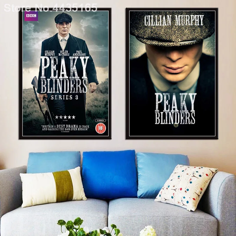 Peaky blinders-cillian Murphy США ТВ-шоу плакат стены искусства картина холст картина домашний декор плакаты и печать