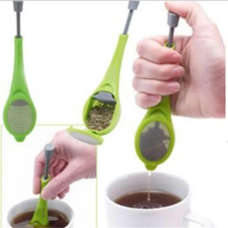 

TTLIFE Tea Infusers Built-in plunger Intense Flavor Reusable Tea bag Plastic Tea&Coffee Strainer Measure Swirl Steep Stir Press