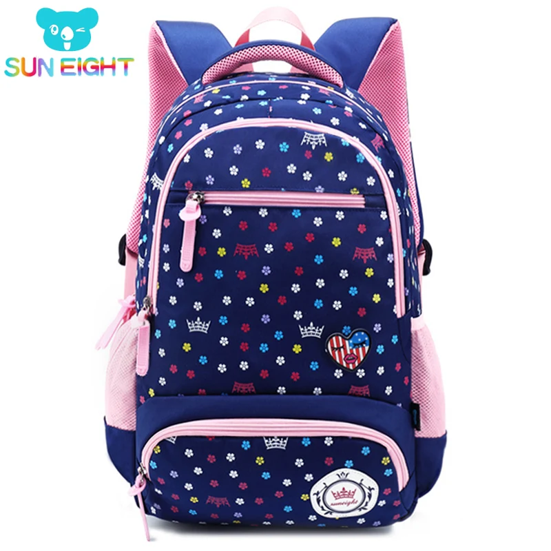 SUN EIGHT Big Capacity New Daisy Printing Girl font b School b font font b Bag