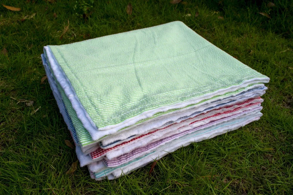 Buy New summer Seersucker Super Soft Comfortable Minky Baby Blanket Multiple