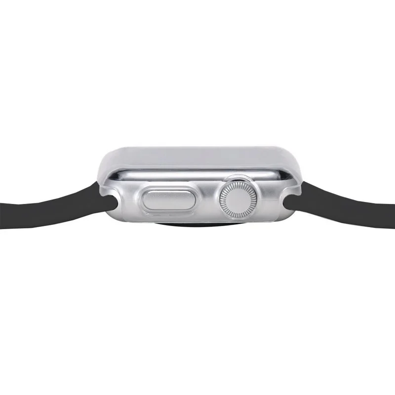 100 шт прозрачный полный защитный чехол Series3 прозрачный Кристальный силиконовый чехол для Apple Watch Series 3 2 Чехол fundas Coque 42 мм