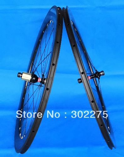 

Full Carbon 29er Wheelset MTB Mountain Bike Wheel set Clincher Rim Spokes hub Brake Pads QR skewers