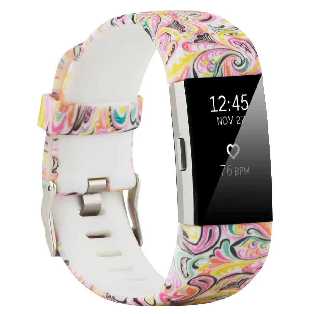 Baaletc For Fitbit Charge 2 Replacement Wristband Wrist Strap Smart Watch Band Soft Silicone Bracelet For Fit bit Charge 2  (1)