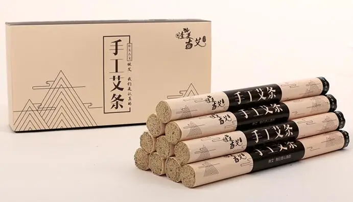 15:1 состаренная ручная работа ролики moxa 10 шт./упак. QiChun mugwort 1 8*20 см cigar stick