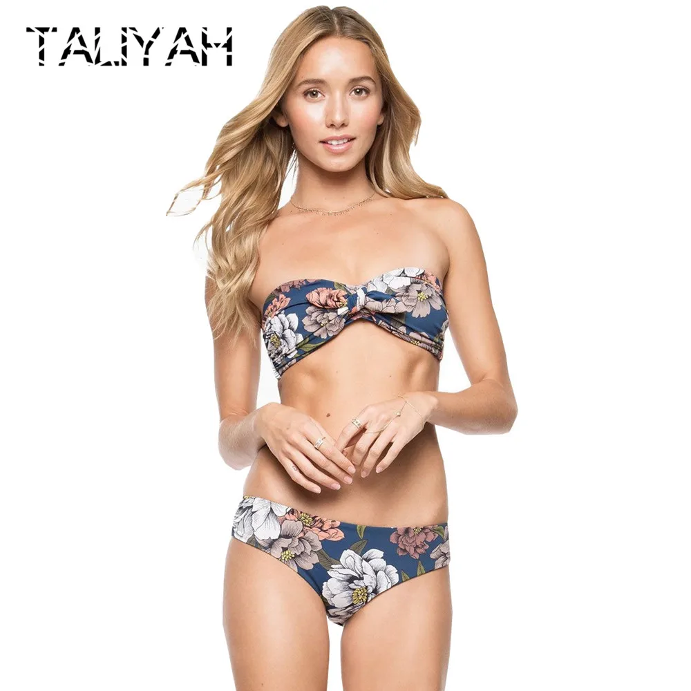 

Tube top bikini set women's swimwear sexy push up swimming suit bandage bow swimsuits 2019 bikini Brazilian hot sell beach wear