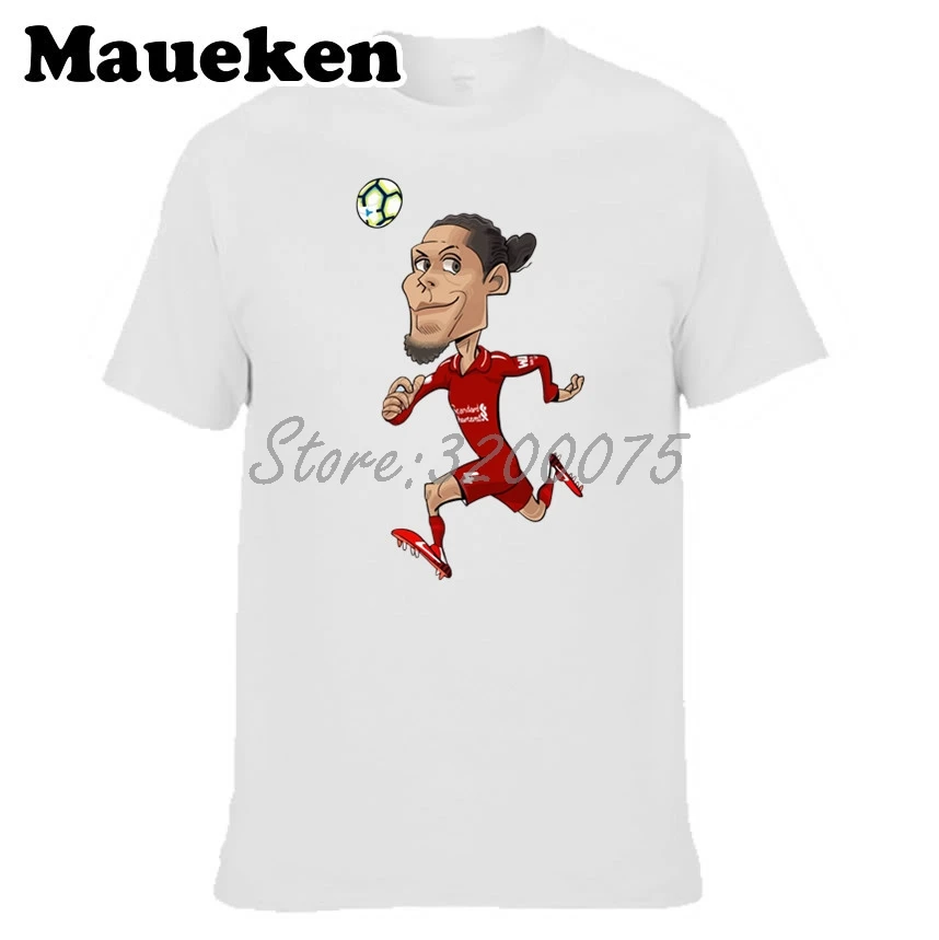 Мужская футболка с круглым вырезом Virgil van Dijk 4 Нидерланды W19030201|Футболки| |