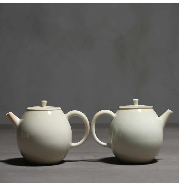 Розовый ретро чайный горшок из золы, пигментированный керамический чайный горшок, китайский кунг-фу, посуда для напитков, традиционный китайский чайный сервиз, чайник