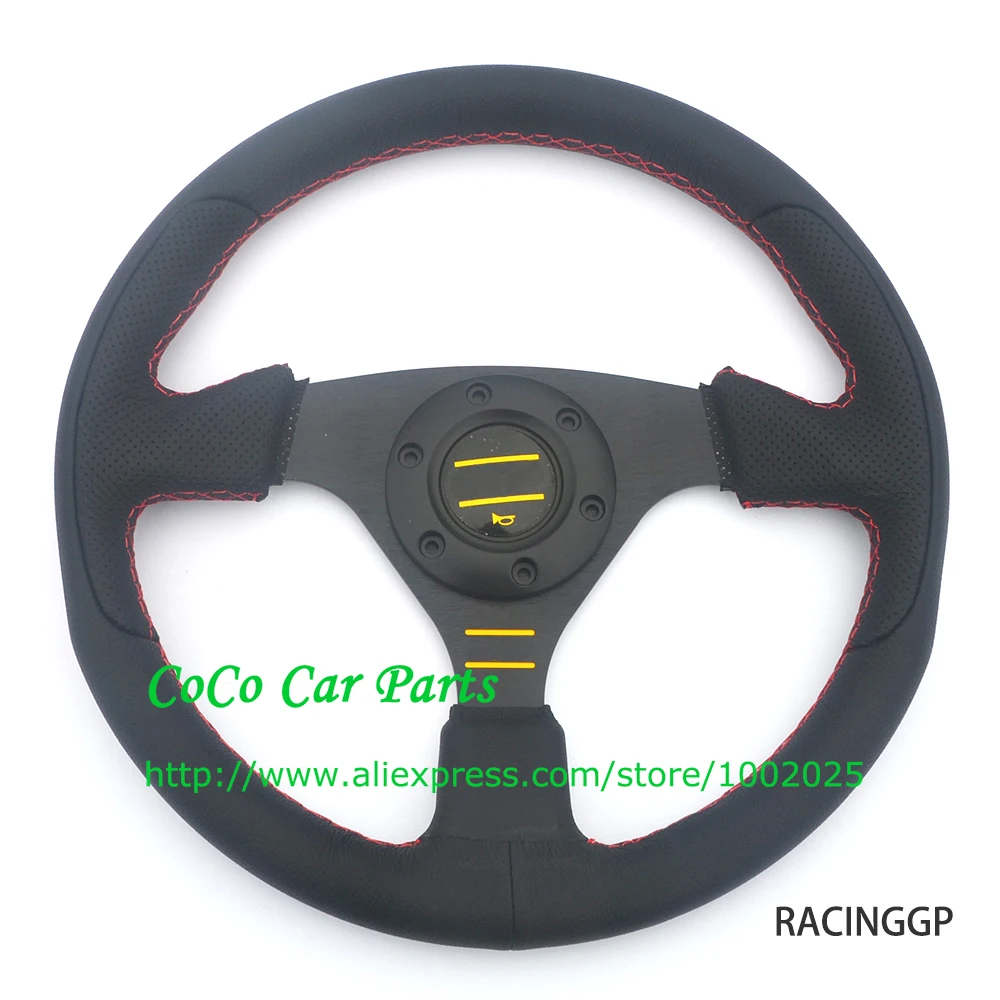 RACINGGP flat leather steering wheel (3)
