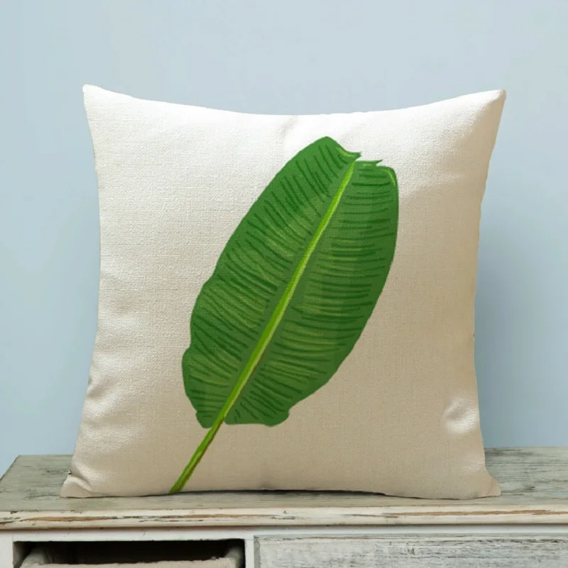 SMAVIA-Green-Leaves-Cushion-Cover-43x43cm-Throw-Pillow-Covers-100-Flax-Pillowcase-Throws-Cover-Chair-Sofa