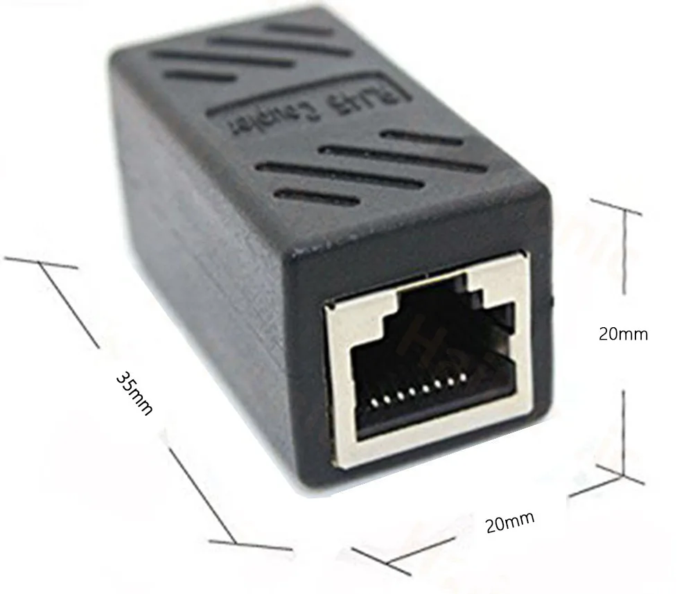 RJ45 Coupler ethernet cable coupler LAN connector inline Cat7/Cat6/Cat5e Ethernet Cable Extender Adapter Female to Female 2 Pack