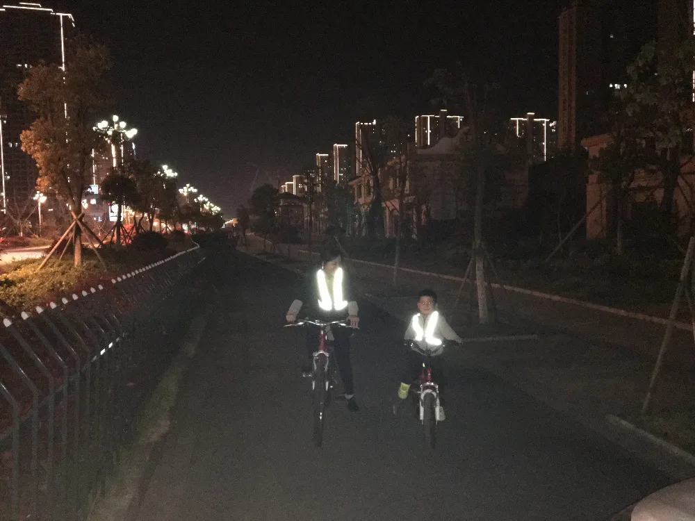 Weimostar унисекс велосипед Безопасный светоотражающий жилет велоспорт ночь Регулируемый эластичный флуоресценции велосипедов жилет для