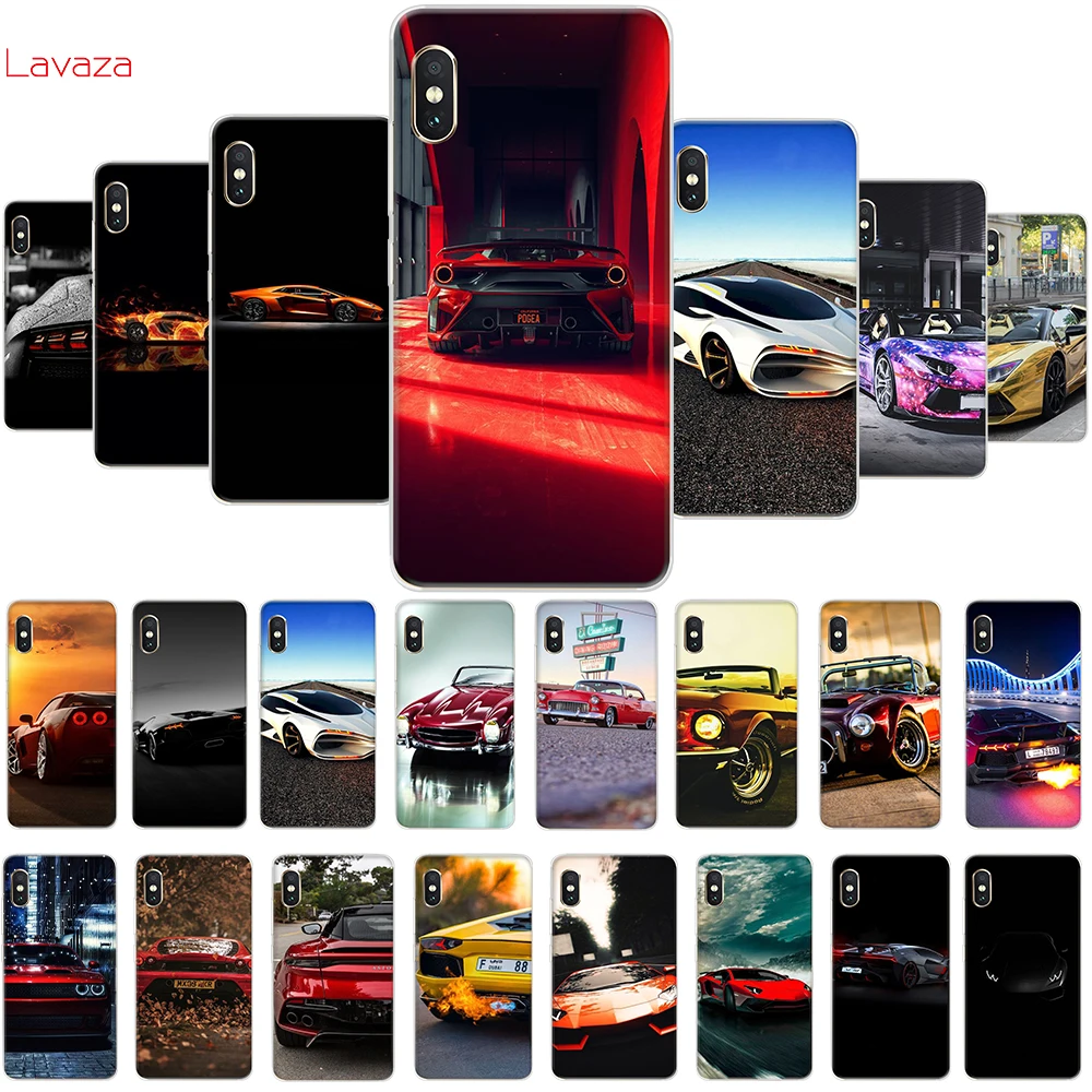 

Lavaza Fashion luxury Rear Lights Hard Phone Cover for Xiaomi Mi 8 A2 Lite 9 SE A1 Max 3 F1 for Redmi 7 Go Case