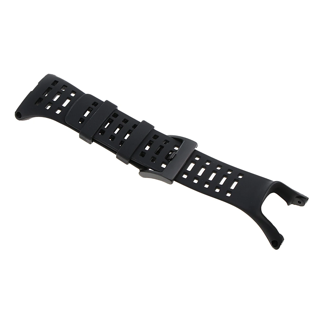 Soft Breathable Rubber Wristwatch Bands for SUUNTO Ambit1 Ambit2 Ambit3 Replace Strap Black