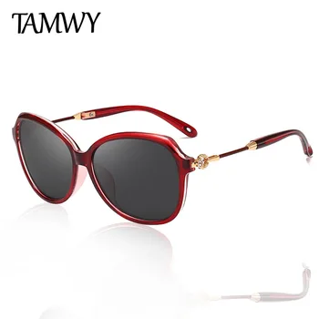 

TAMWY BRAND DESIGN Luxury Women Polarized Sunglasses 2019 Lady Sun glasses Female Rhinestone Temple Shades Eyewear UV400 T2212