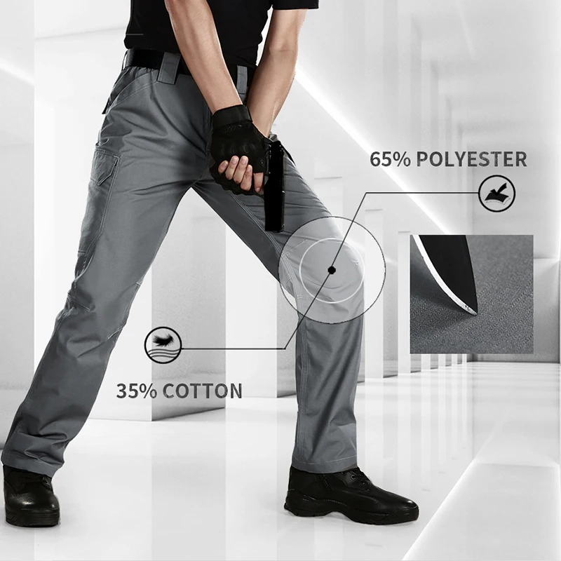 CQB Outdoor Sports Camping Tactical Wear-resisting Men's Pant Water repellent for Climbing Hunting Hiking Trousers