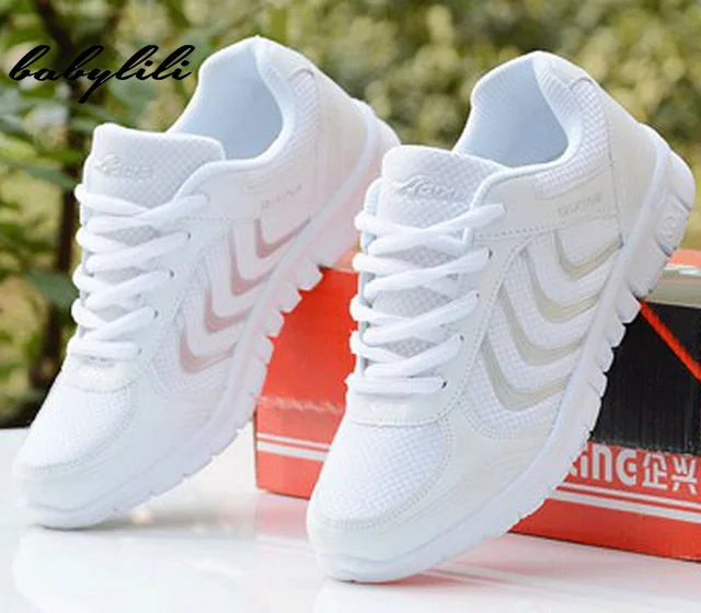 

Women Shoes 2019 New Fashion Tenis Feminino Platform Sneakers Light Breathable Mesh White Shoe Woman Casual Shoe Women Sneakers