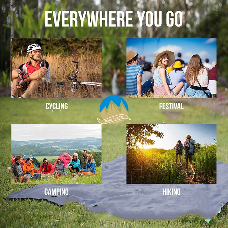MYJ портативное одеяло для кемпинга Сверхлегкий складной коврик пикника пляжа