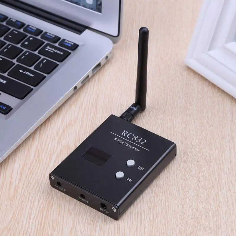 Useful Accessories  RC832 5.8G 600mW 48CH Wireless AV Receiver/AV Output w/ Antenna for FPV Wireless Receiver